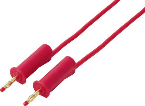 VOLTCRAFT MSB-132 Messleitung 4 mm, 2,5 mm², 32 A, Rot, 1 m, PVC, Kontakte vergoldetvergoldet