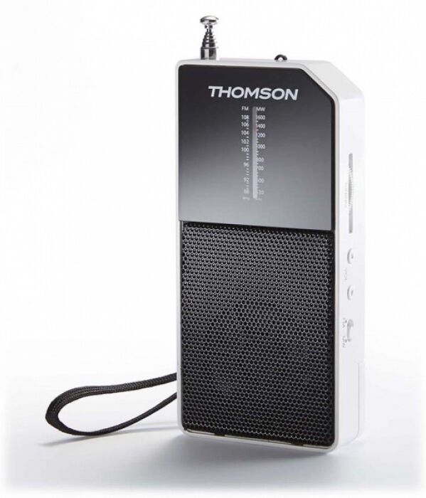 Thomson RADIO FM ANALOGUE PORTABLE BATTERY-POWERED WHITE RT205