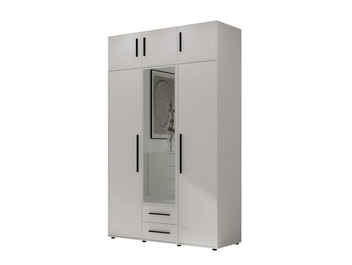 99rooms Drehtürenschrank Maksikore (Kleiderschrank, Schrank) Stilvolles Design, mit viel Stauraum, ABS-Schutzkanten