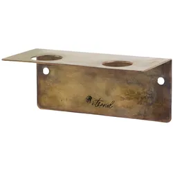 Éternel Wandaufhang für Seifenspender doppelt, L14/B7/H6 cm, antik messing
