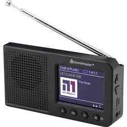 soundmaster Tischradio DAB+, FM Bluetooth®, AUX, DAB+, UKW Weckfunktion Schwarz DAB175SW