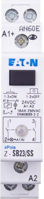 Eaton Impulsrelais Z-SB23/SS, 16A, 24V DC, 2 contacten, artikelnummer 265303