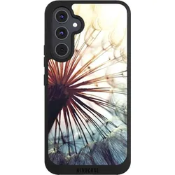 Nivocase Handyhülle für Samsung Galaxy A54 5G Hülle NIVOpure Case Schwarz Blumen Fotografie Pusteblume (Samsung Galaxy A54 5G), Smartphone Hülle, Schwarz