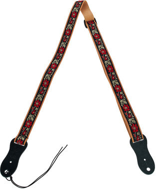 Minotaur Floral RedRibbon Ukulele Strap Camel