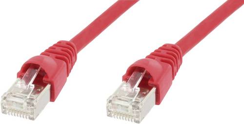 Telegärtner 100008264 RJ45 Patchkabel CAT 6a S/FTP 2.00m Rot Flammwidrig, mit Rastnasenschutz, Flammwidrig, Halogenfrei
