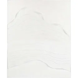 Bild Riverside Kiefernholz und Leinwand, modern, weiß, Hochformat 80x100 cm, für Dein Zuhause