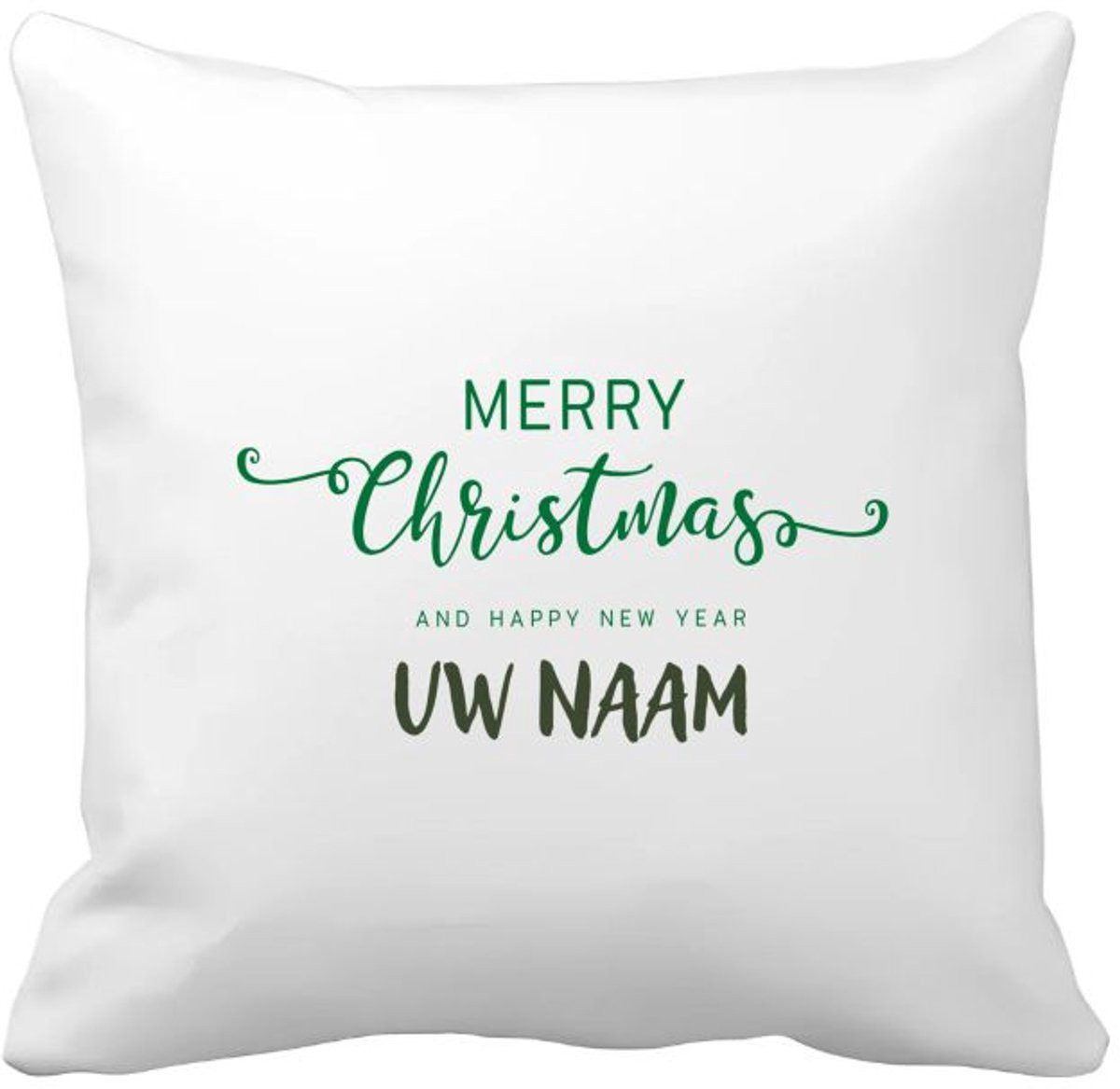 Akyol Kerst Kussenhoes Merry Christmas en Happy New Year - 40 x 40 cm