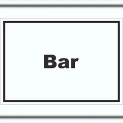 HB-Druck Bar Aufkleber mit Text Pub Kneipe waagerecht A4 (210x297mm)