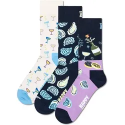 HAPPY SOCKS Happy Socks 3er Pack Unisex Socken - Geschenkbox, gemischte Farben, Größe 41-46 in Bunt Bunt