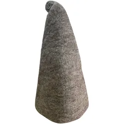 Felted Sauna Wizard Hat - Natural Brown