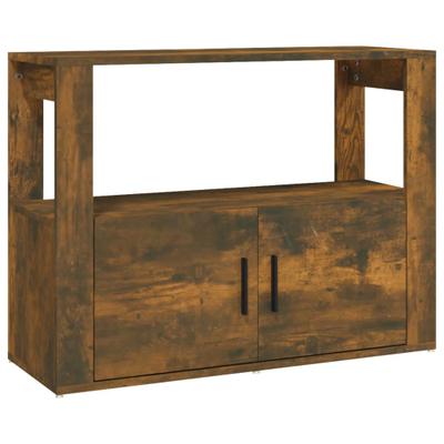 vidaXL Sideboard Räuchereiche 80x30x60 cm Holzwerkstoff