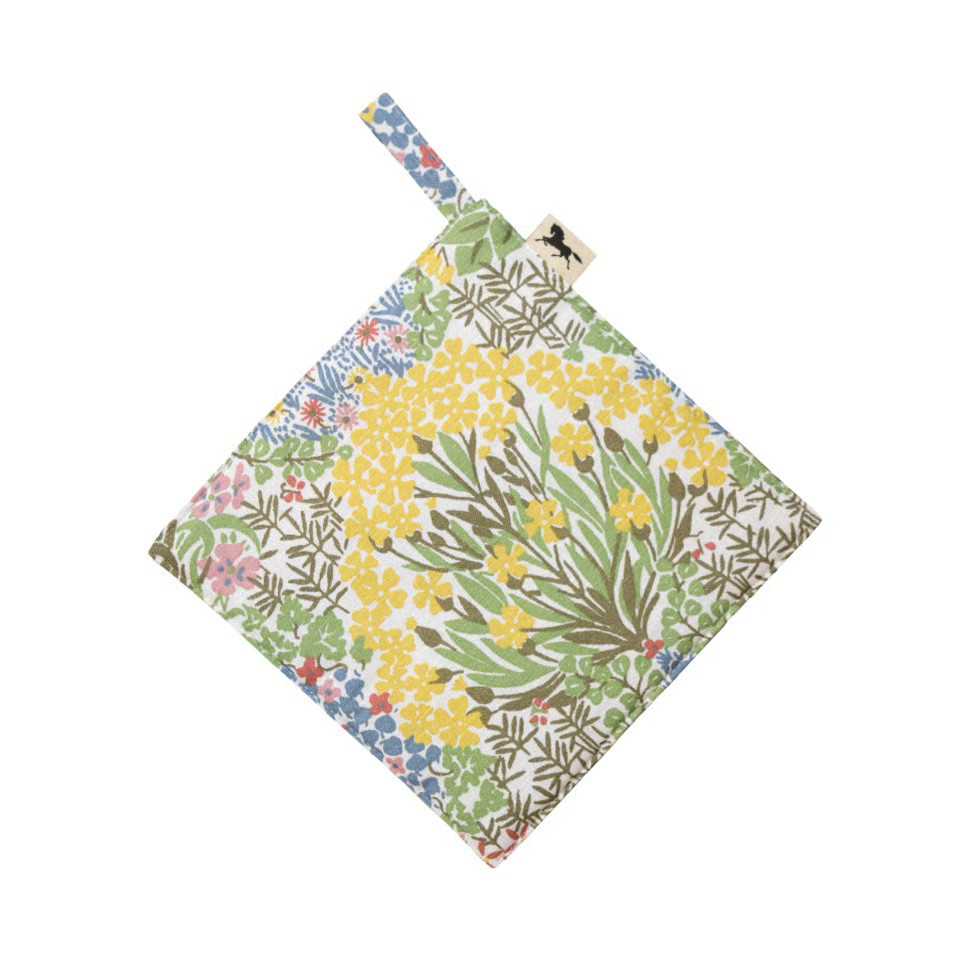 Almedahls Botanic Garden pannenlap Multi-Blauw 23 x 23 cm