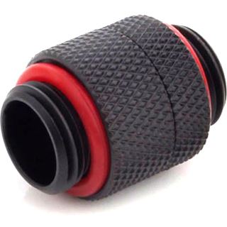 BitsPower Adapter gerade G1/4 Zoll AG auf G1/4 Zoll AG - drehbar, carbon schwarz
