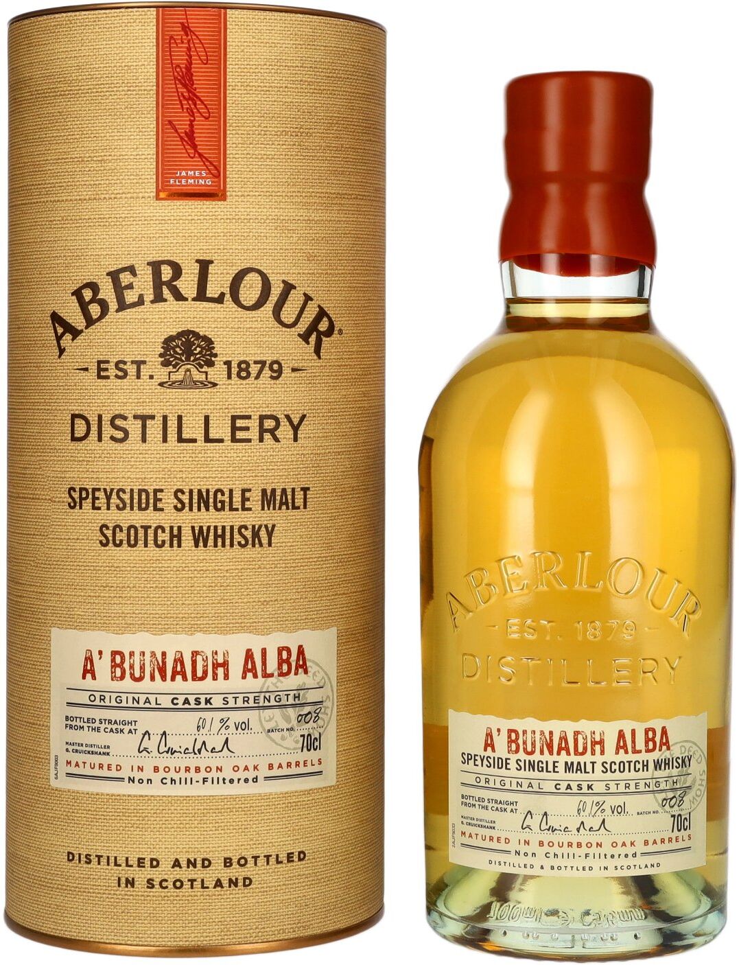 Aberlour A'BUNADH ALBA Original Cask Strength Batch No. 008 60,1% Vol. 0,7l in Geschenkbox