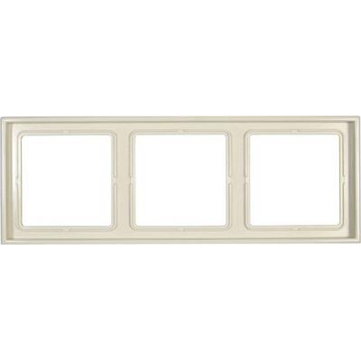 Jung 3fach Rahmen LS 990 Creme-Weiß LS983W