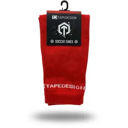 TAPEDESIGN Tubes Fußball Sleeve-Stutzen rot
