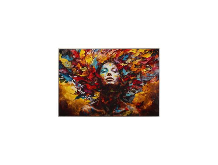 Handgemaltes, gerahmtes Bild „Dream of Leaves“ 81.5 x 121.5 cm Multicolor Crea Collection