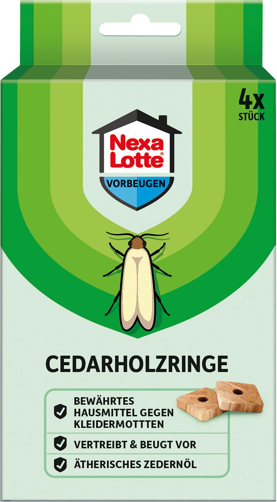 Nexa Lotte® Mottenschutz Cedarholz-Ringe 36300