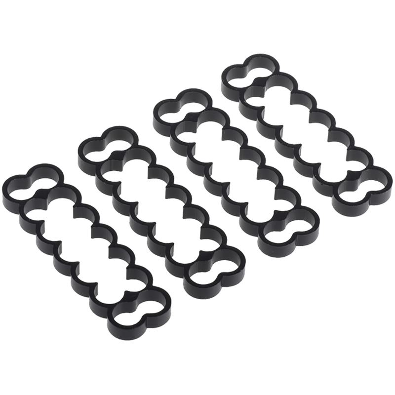 Alphacool Eiskamm Alu X14 - 4mm - 4 Stück schwarz