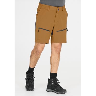 Shorts WHISTLER, Herren, Gr. L, US-Größen, braun, 91% Polyester, 9% Elasthan, unifarben, kurz, Hosen Shorts, mit 4-Wege-Stretch-Material