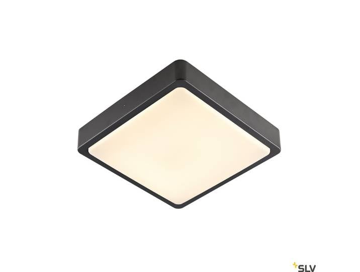 SLV Ainos Square LED Applique murale et plafonnier d'extérieur CCT