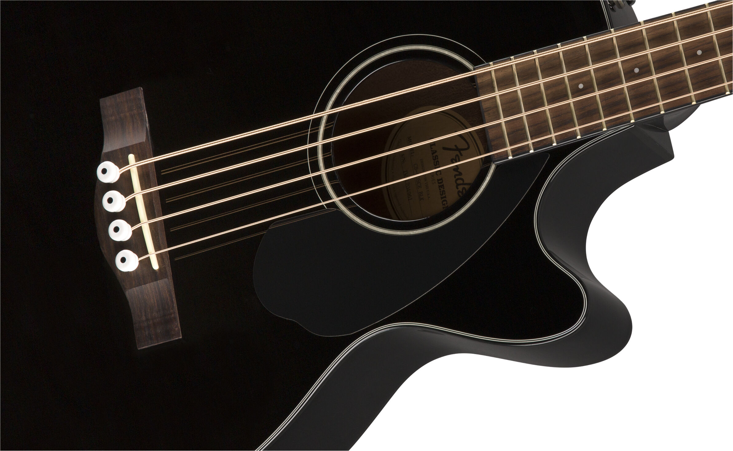 Fender CB-60SCE Bass Laurel Fingerboard Black