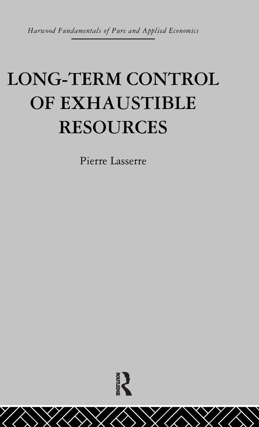 Long Term Control of Exhaustible Resources