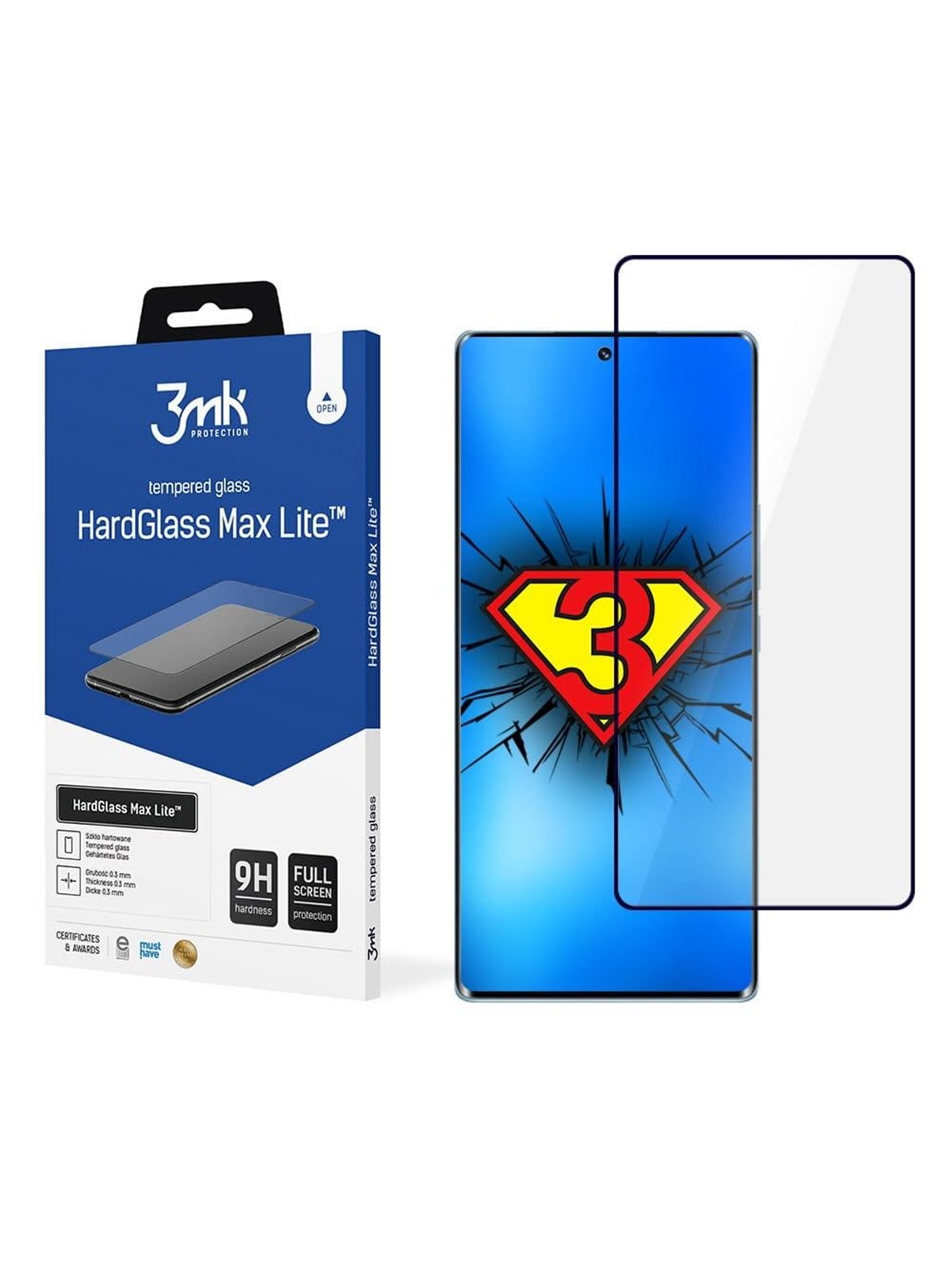 3mk HardGlass Max Lite - Honor 70