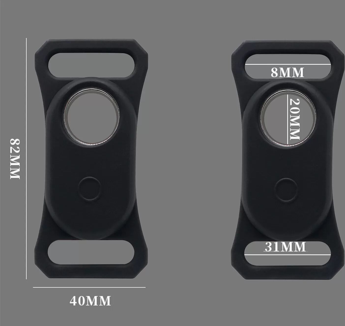 INF Étui pour collier pour animal de compagnie Samsung Galaxy Smart Tag 2 Le noir