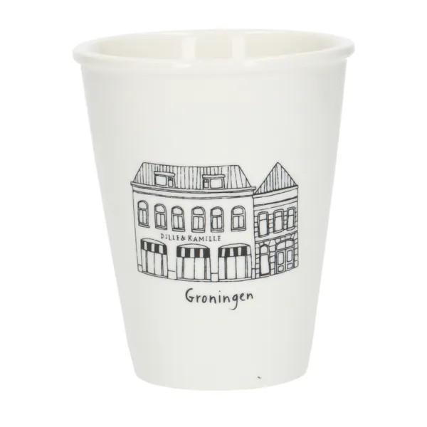 Dille & Kamille mok Groningen porselein 200 ml