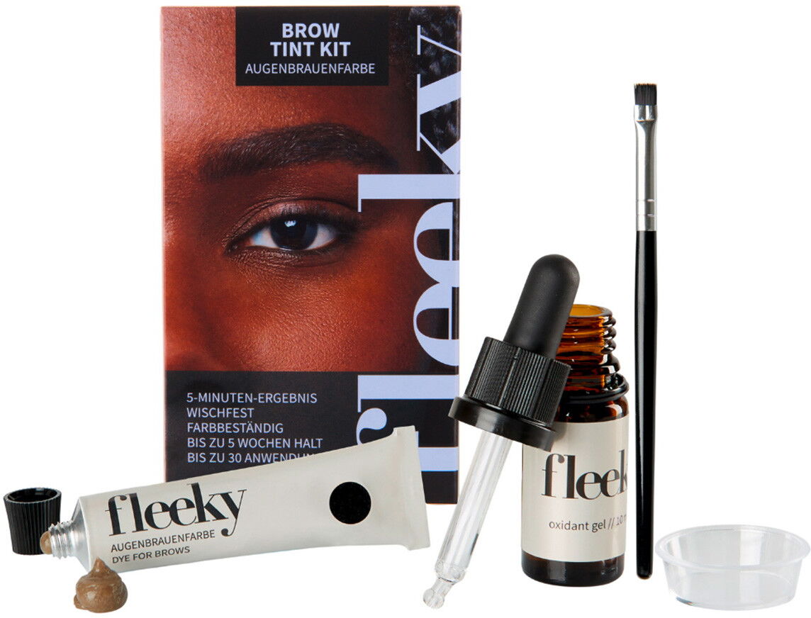 fleeky Tint Kit (Farbe 15ml + Oxidant 10ml + Pinsel + Schale)