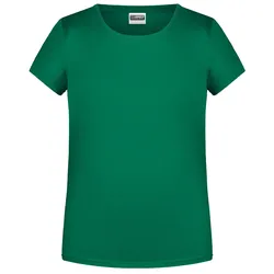 Mädchen Basic T-Shirt "8007G" - M - irish-green