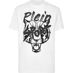PLEIN SPORT Rundhals-T-Shirt TIGER, Größe 3XL in Weiß 0102