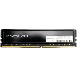 Innovation IT 3600 16GB CL18 1.35V mit Heatspreader (CL18-22-22) (1 x 16GB, 3600 MHz, DDR4-RAM, DIMM), RAM, Schwarz