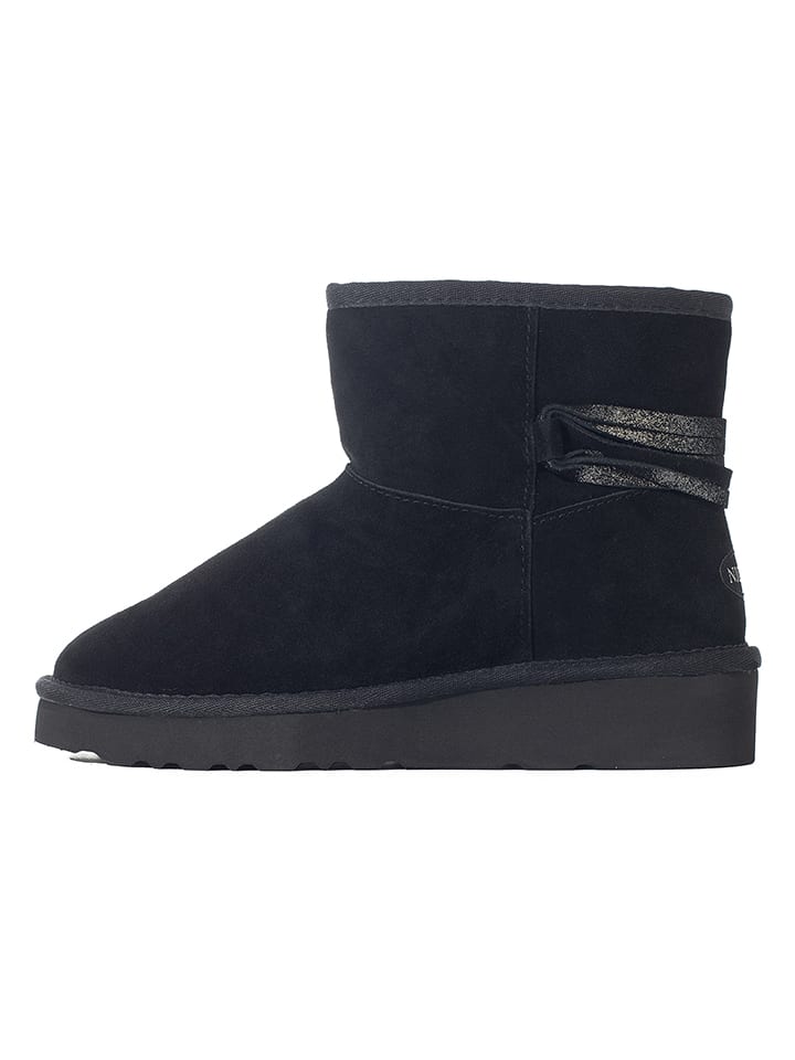 NICEBAY Leder-Winterboots "Elmira" in Schwarz - 38