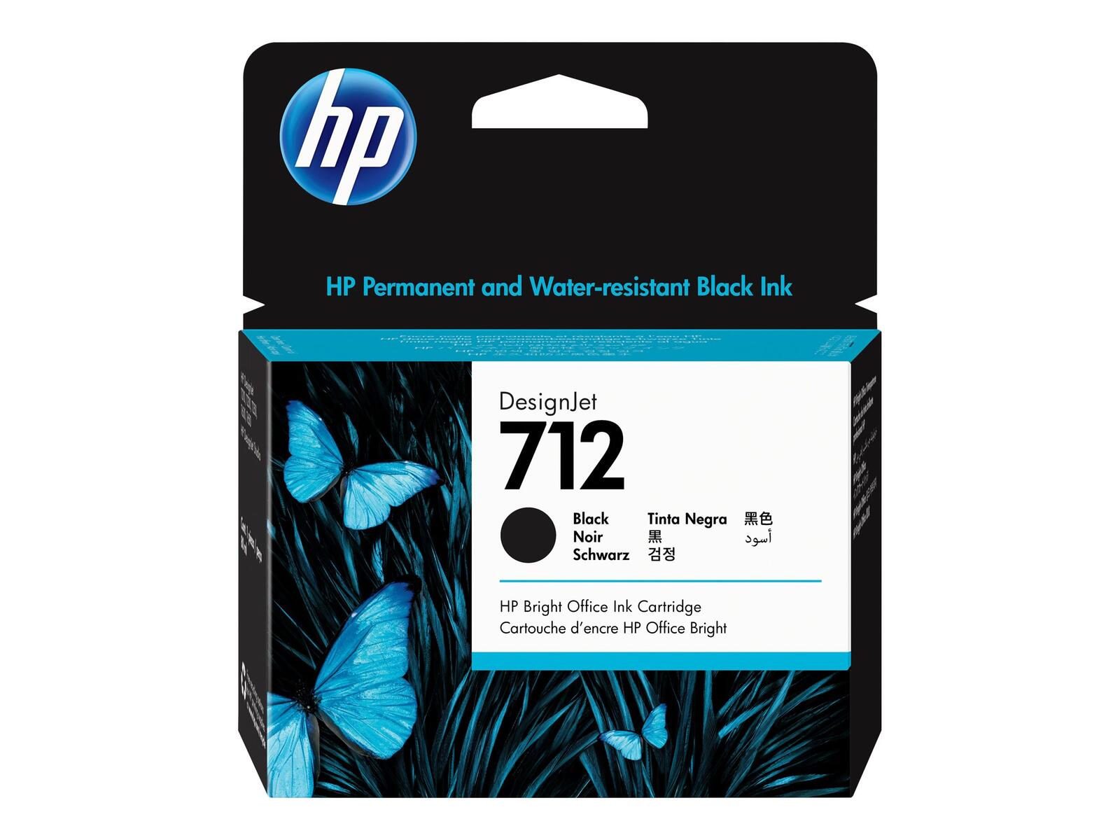 HP Inc. HP Original 712 Druckerpatrone - schwarz (3ED71A)