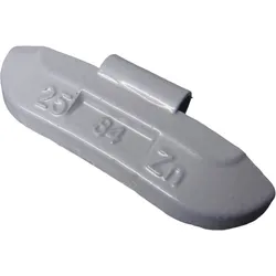 100 Stück Schlaggewichte 25g Zink silber Typ 84 Perfect Equipment