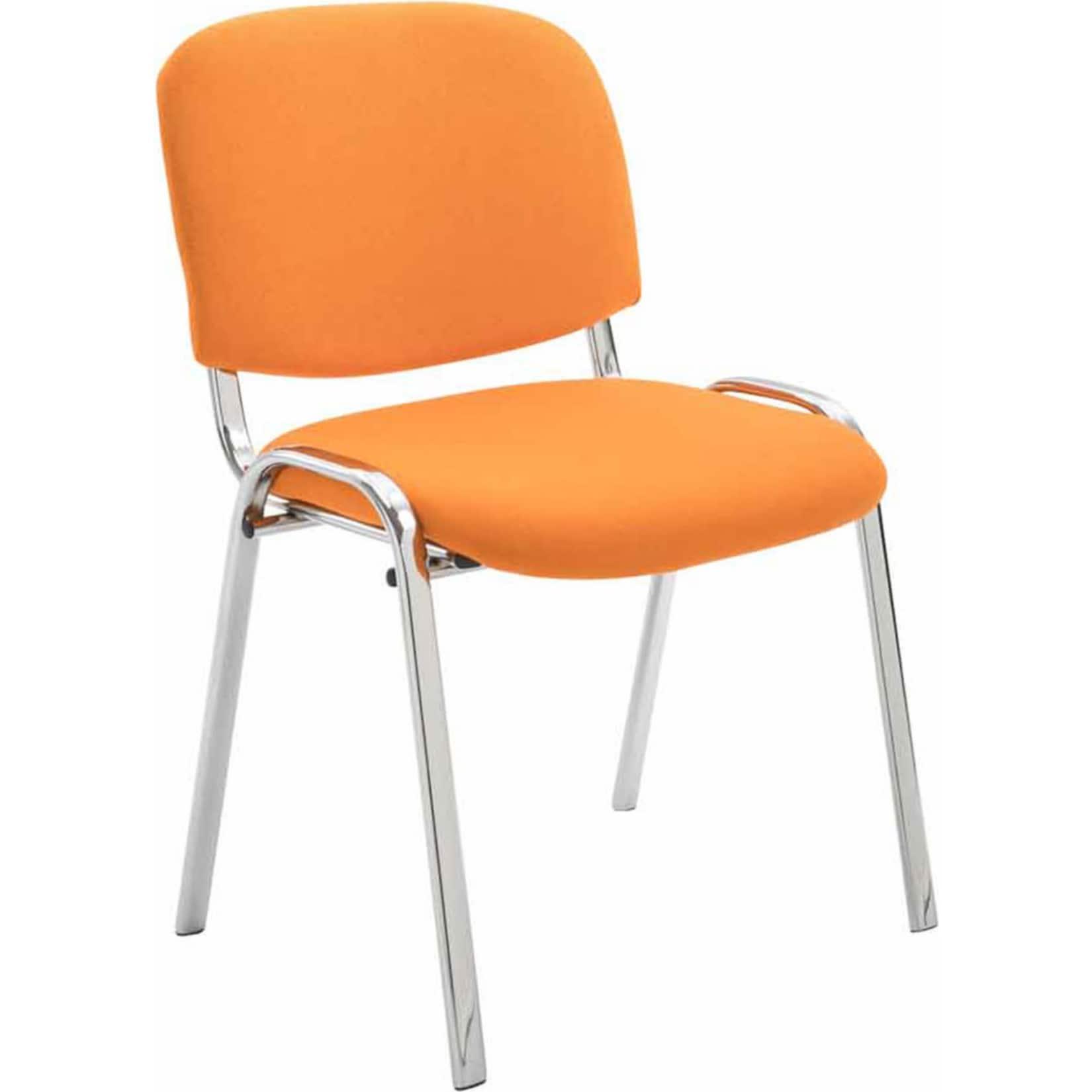 CLP Besucherstuhl Ken C Stoff Farbe: orange