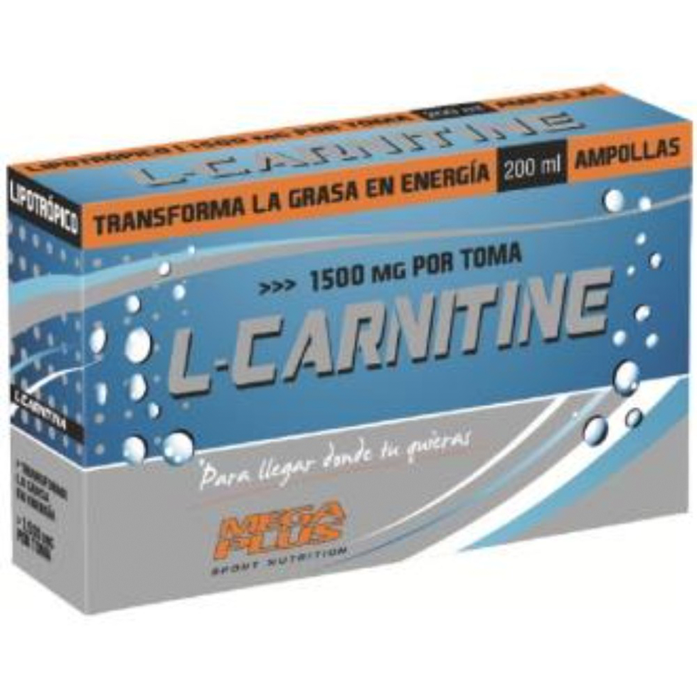 Mega plus l-carnitina 1500mg 20amp.