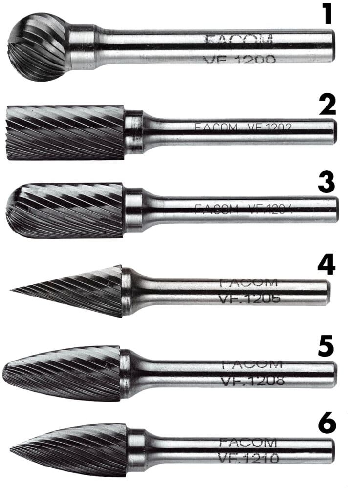 Facom Hartmetallfräser 12 mm kugelförmig (VFA.1200)