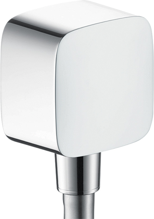 Hansgrohe Fixfit Schlauchanschluss 26457000 chrom, Rückflussverhinderer und Kunststoffwinkel