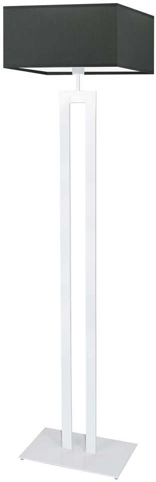 17 Stories Arsh 161 H cm Traditional Floor Lamp White/Graphite 161cm H X 40cm W X 40cm D