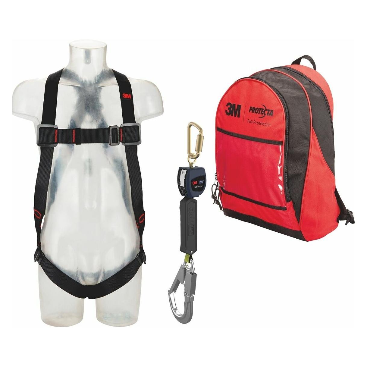 3M Absturzsicherungs-Set (Auffanggurt, Höhensicherungsgerät, 140 kg) (3660570056370)
