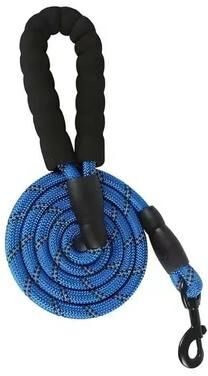 Uplift Treasures Strong Reinforced Dog Leash With Soft Handle blue 1.2cm 2m