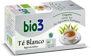 Bio3 CHÁ BRANCO BIOLÓGICO 25 Infusões de 1,8g