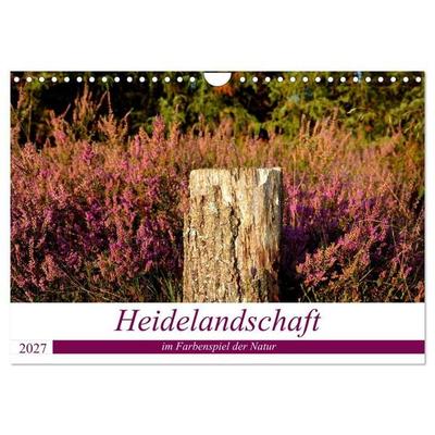 Heidelandschaft im Farbenspiel der Natur (Wandkalender 2027 DIN A4 quer), CALVENDO Monatskalender