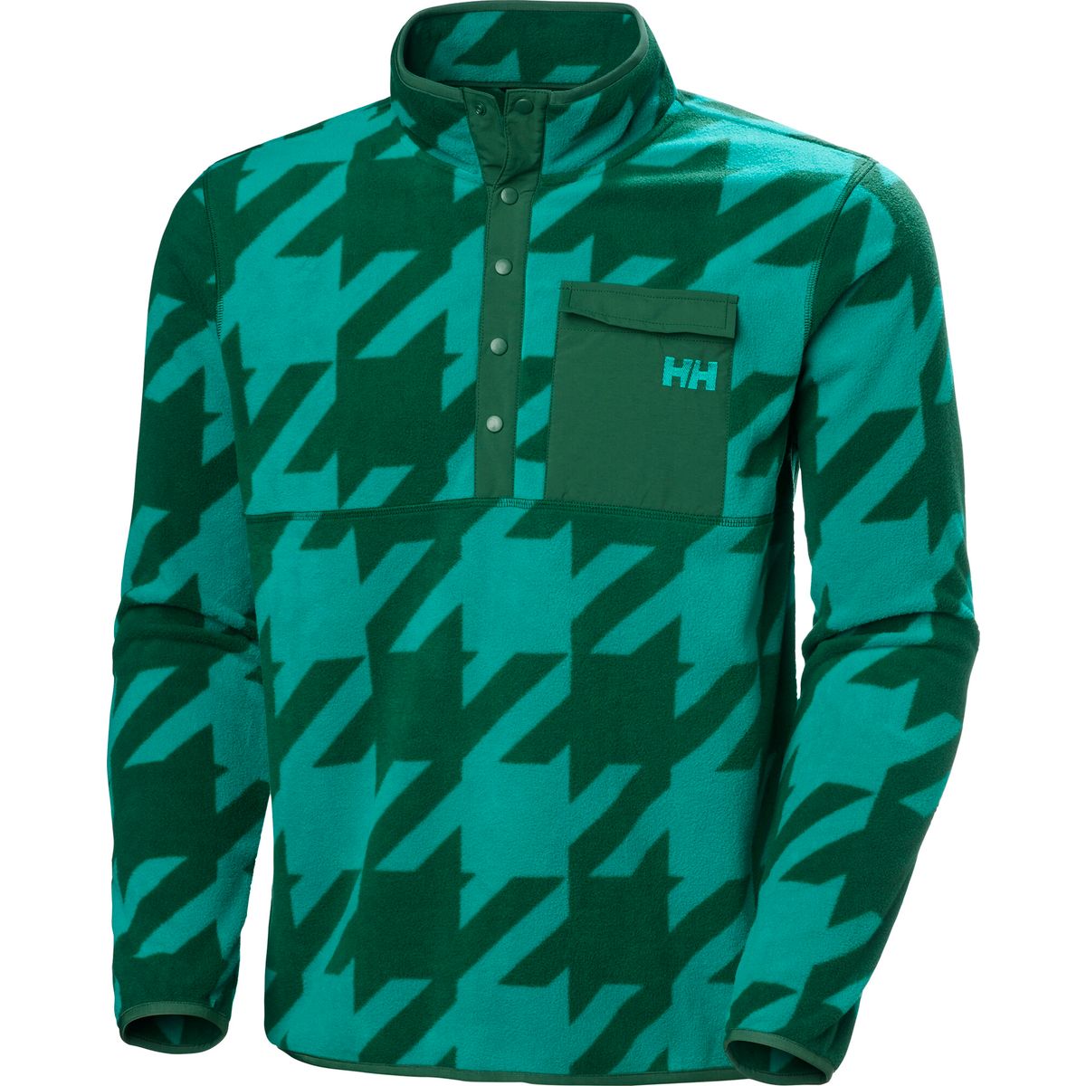 Helly Hansen Maridalen Printed Fleece signal green houndstooth a (466) XL 63429_466-XL