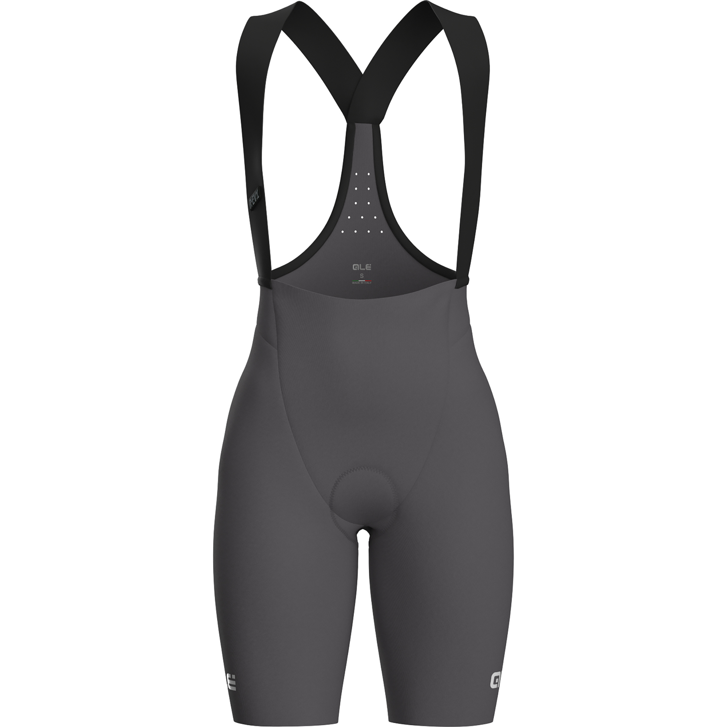 Alé Go Bib kurz Damen Fahrradhose grau Größe M Rennrad Widerstandsfähig