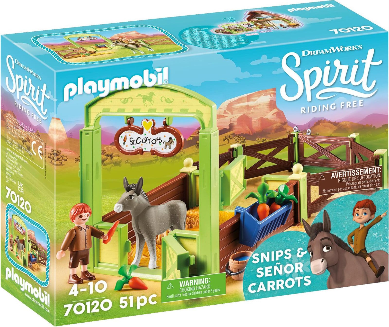 Playmobil Paardenstal Snips & Heer Wortel 70120