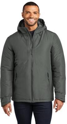 Port Authority J362 Venture Waterproof Insulated Jacket in Grey Smoke size Small   Polyester